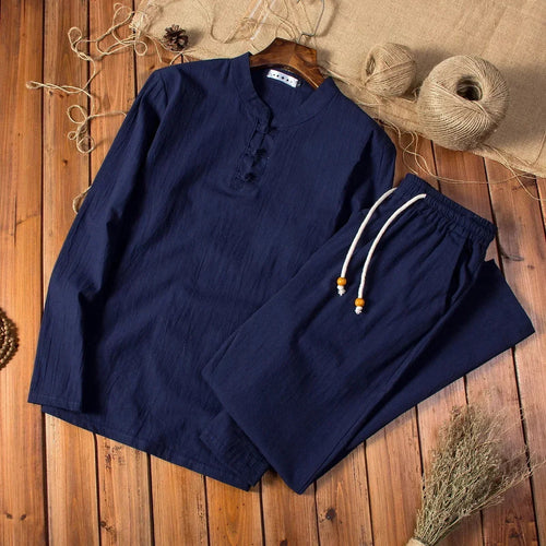 Raspberry Eurybia cotton linen men&
