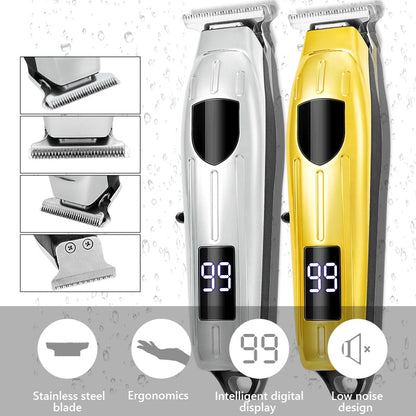 Maroon Asteria cordless electric hair clipper set with trimmer and shaver for precise haircuts and grooming.