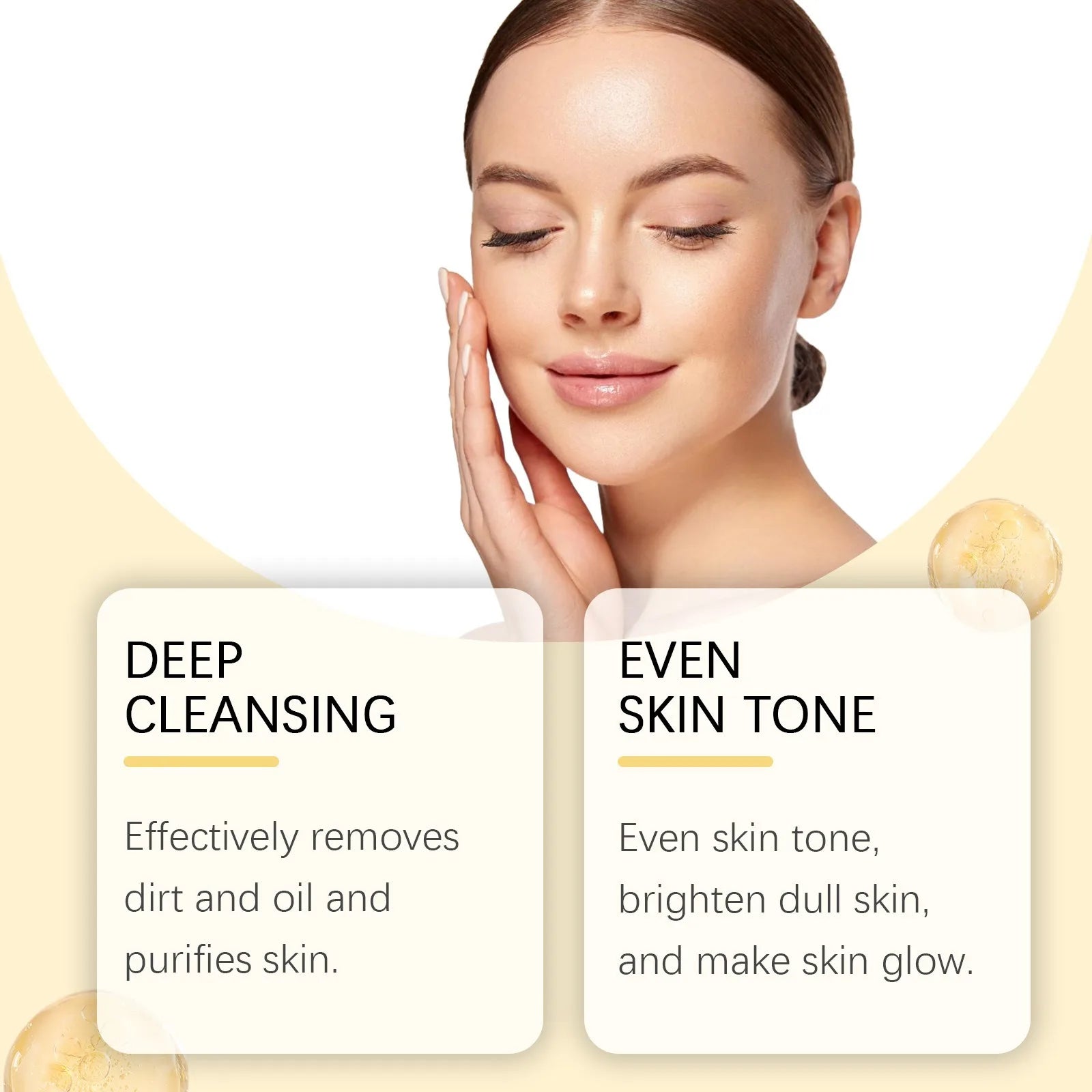 Pear Poppy Vitamin C and Turmeric exfoliating facial mask in a jar, featuring vibrant orange and yellow ingredients, skincare product.
