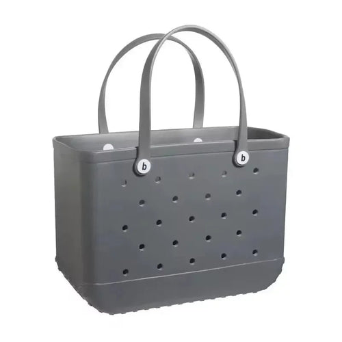 Raspberry Eurybia EVA rubber waterproof tote bag for beach, featuring a stylish design and durable waterproof material.