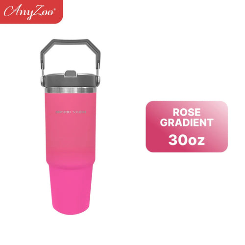 Stainless steel Raspberry Eurybia 900ml tumbler with a sleek, insulated design for hot and cold beverages.