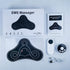 Maroon Asteria EMS electric massager for neck, back, and legs providing pain relief and health care therapy.