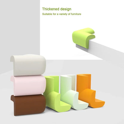 Set of 5/10 toddler and infant soft edge safety corner protectors for home, made of durable, child-friendly material.