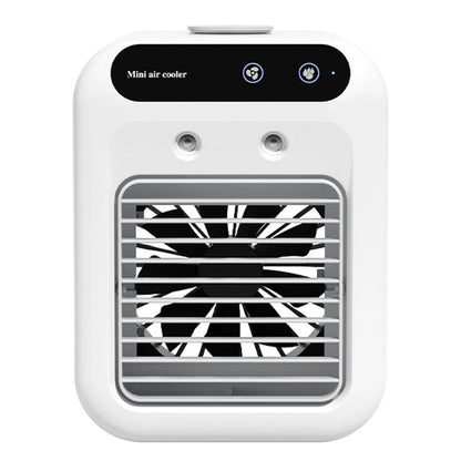 Maroon Asteria portable camping air conditioner fan with humidifier, dual-speed air cooling fan for outdoor use