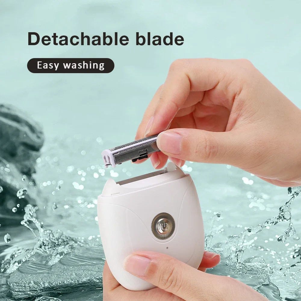 Maroon Asteria waterproof hair removal machine trimmer for women with knife tip, suitable for whole body hair removal.