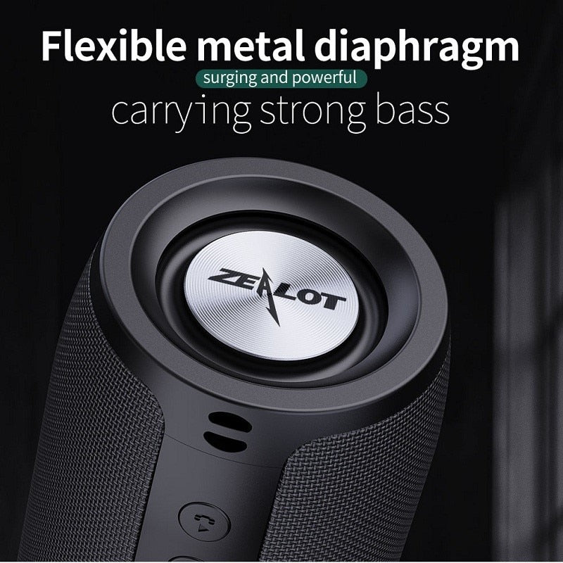Yellow Pandora Bluetooth portable subwoofer waterproof sound box speaker showing rugged design and control buttons