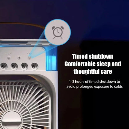 Yellow Pandora portable desktop air cooler fan for home and garden, compact and convenient cooling device.