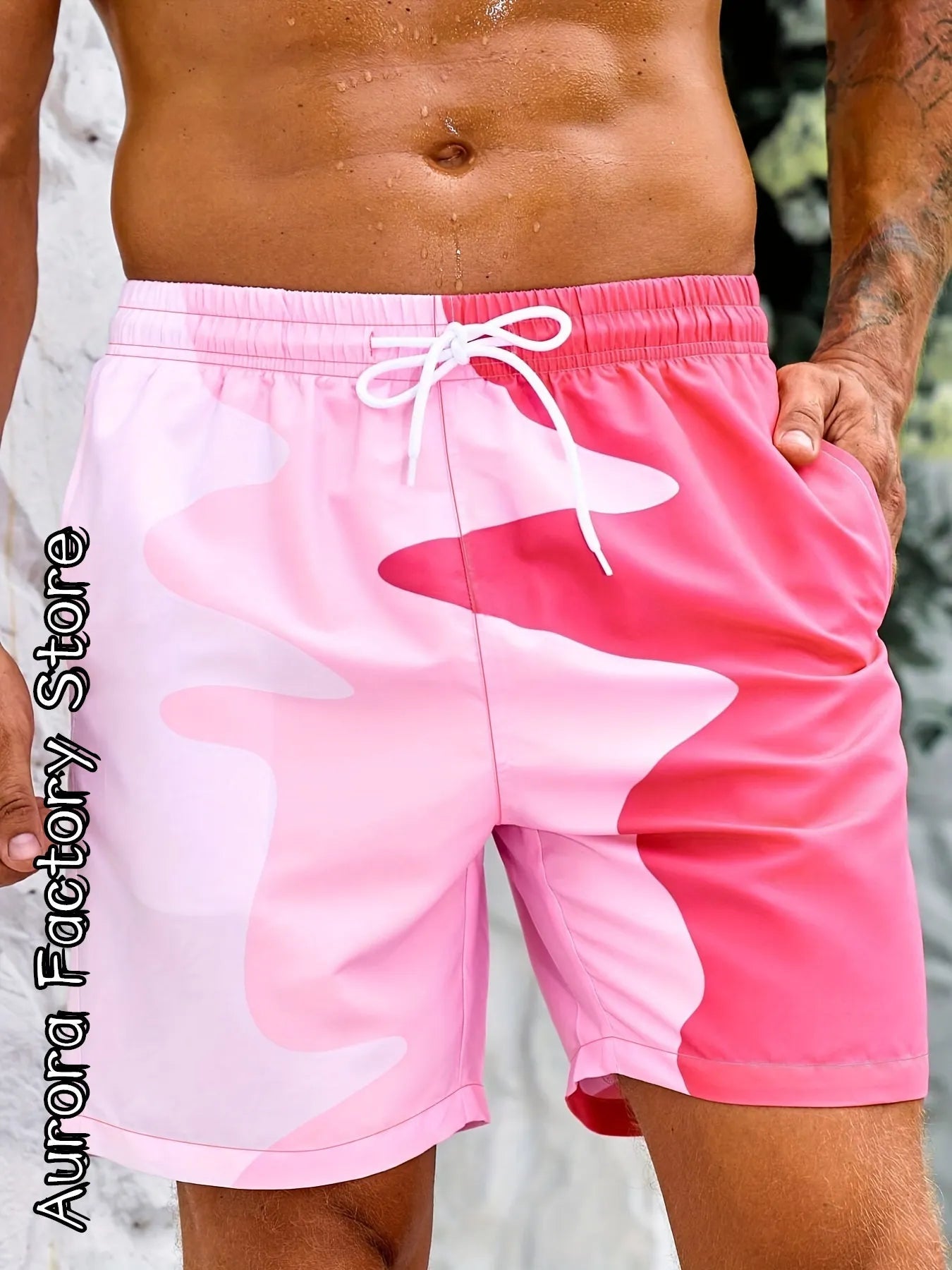 Colorful 3D summer men&