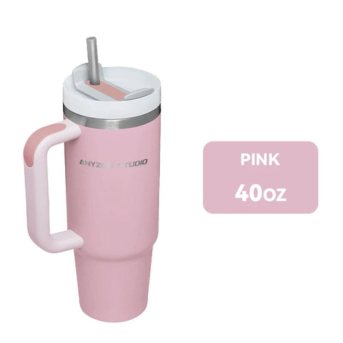 Stainless steel 900ml tumbler by Raspberry Eurybia, sleek drinkware with a stainless steel finish and a secure lid.