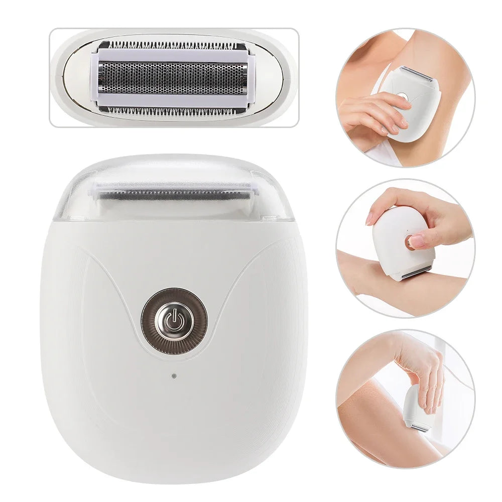 Maroon Asteria waterproof hair removal machine trimmer for women with knife tip, suitable for whole body hair removal.