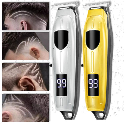 Maroon Asteria cordless electric hair clipper set with trimmer and shaver for precise haircuts and grooming.