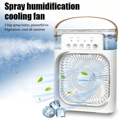 Yellow Pandora portable desktop air cooler fan for home use, compact design with adjustable settings and airflow.