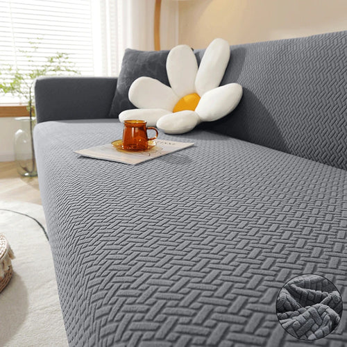 Stretch jacquard elastic sofa cover by AliExpress, polar design, fits living room sofas, protects and updates furniture.