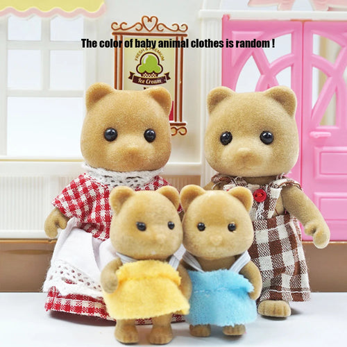 Miniature rabbit doll from AliExpress, part of 1/12 micro dollhouse animal set including reindeer, sheep, elephant, and squirrel.