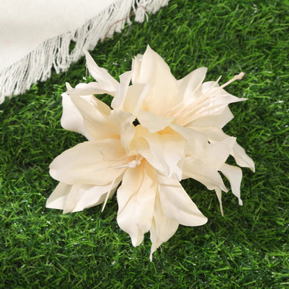 Raspberry Eurybia Away Hawaiian Flower Hair Clip featuring vibrant tropical flower design for stylish hair accessory.