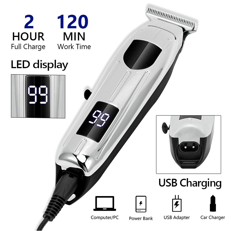 Maroon Asteria cordless electric hair clipper set with trimmer and shaver for precise haircuts and grooming.