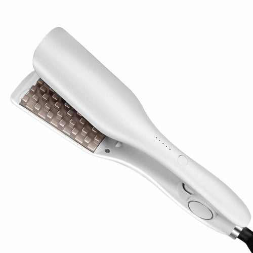 Maroon Asteria 3D Grid Corn Perm Fluffy Ceramics Hair Curler Wave for professional hair styling and curling.