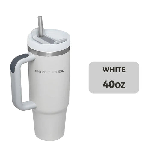 Stainless steel Raspberry Eurybia 900ml tumbler with a sleek, matte finish and secure lid, designed for hot and cold drinks.