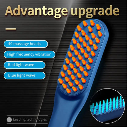 Maroon Asteria electric massage comb for hair care, handheld hair brush with massage features for scalp relaxation.