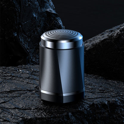 Maroon Asteria Mini Men’s Electric Shaver with safety design and rechargeable face beard razor, compact and portable for grooming.