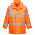 Coral Danae Parka 5 en 1 Essential de alta visibilidad, with multiple layers and high-visibility features, shown in the image.