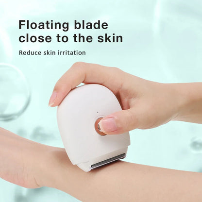 Maroon Asteria waterproof women’s hair removal machine trimmer with knife tip, suitable for whole body hair removal.
