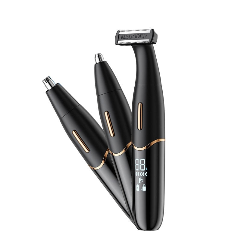 Maroon Asteria intimate area hair removal clipper with precision blades for groin grooming, suitable for painless hair epilation.