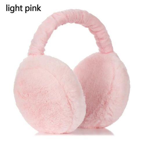 Maroon Asteria unisex plush solid color autumn winter earmuffs and ear warmers, stylish hats for women and men.