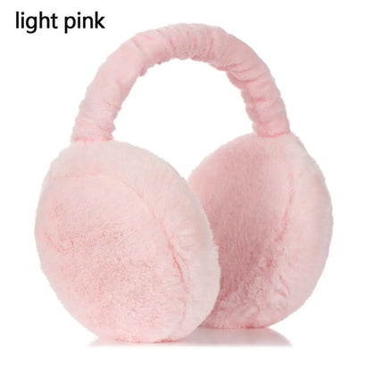 Maroon Asteria unisex plush solid color autumn winter earmuffs and ear warmers, stylish hats for women and men.