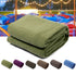 Yellow Pandora lightweight polar fleece camping sleeping bag spread open, showing soft fleece material and compact design for outdoor camping.