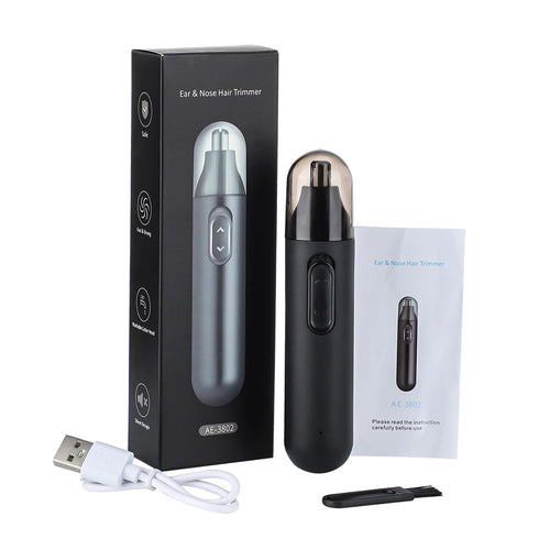Maroon Asteria electric nose hair trimmer and shaver for unisex ear, neck, and facial hair grooming, compact and easy to use.