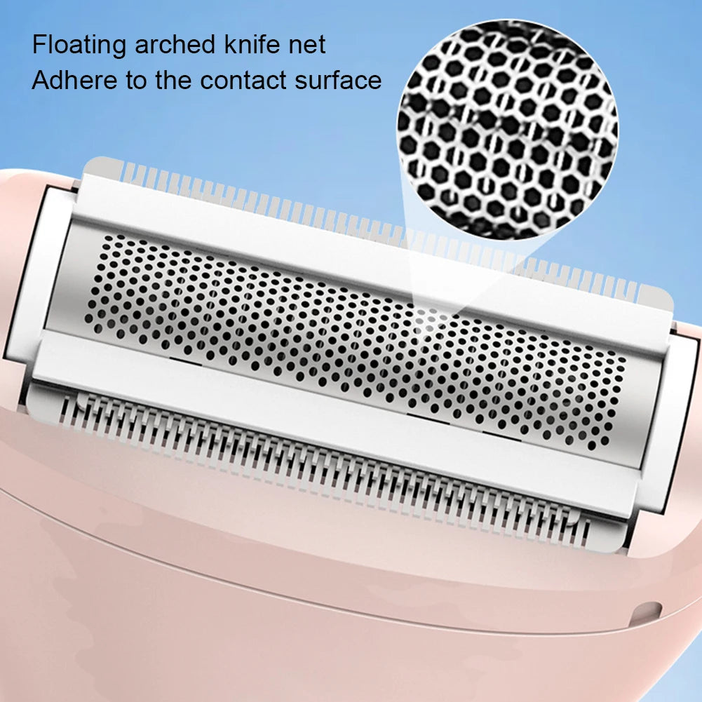 Maroon Asteria women’s 3-in-1 electric epilator, hair shaver, and trimmer, portable wireless haircare device with ergonomic design.