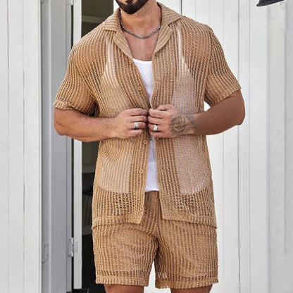 Light blue see-through men&