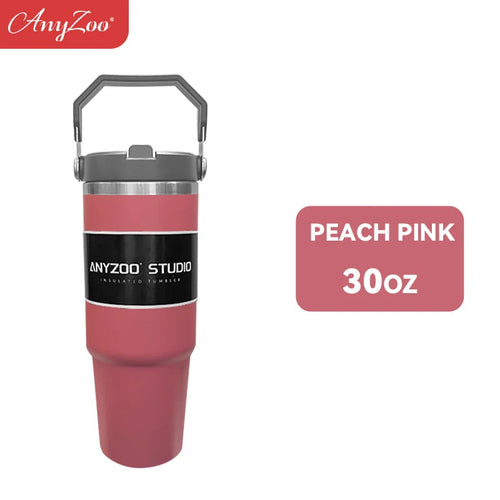 Stainless steel 900ml tumbler from Raspberry Eurybia, durable drinkware with a sleek, insulated design for beverages.