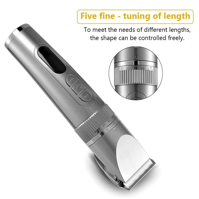 Maroon Asteria full body washable electric hair clipper with ceramic blades, professional fine haircare tool for precise grooming