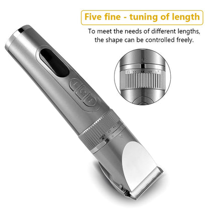Maroon Asteria full body washable electric hair clipper with ceramic blades, professional fine haircare tool for precise grooming