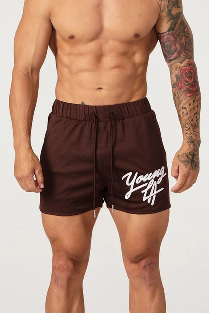 Raspberry Eurybia Young LA trendy beach shorts featuring stylish design and comfortable fit, perfect for summer outings.
