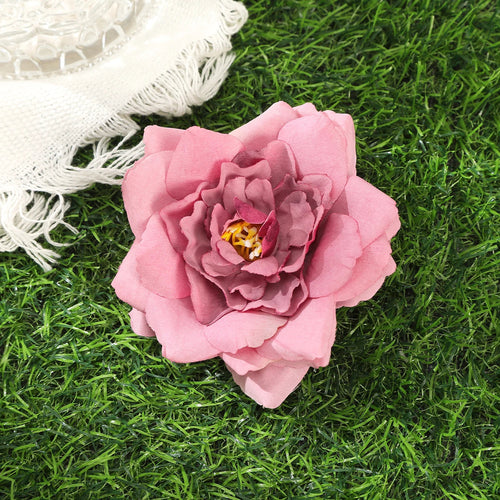Raspberry Eurybia Hawaiian flower hair clip with vibrant tropical flower design, perfect for adding a colorful touch to hairstyles.