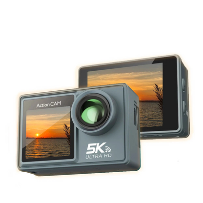 5K Ultra HD Action Camera with Electronic Stabilization Grey