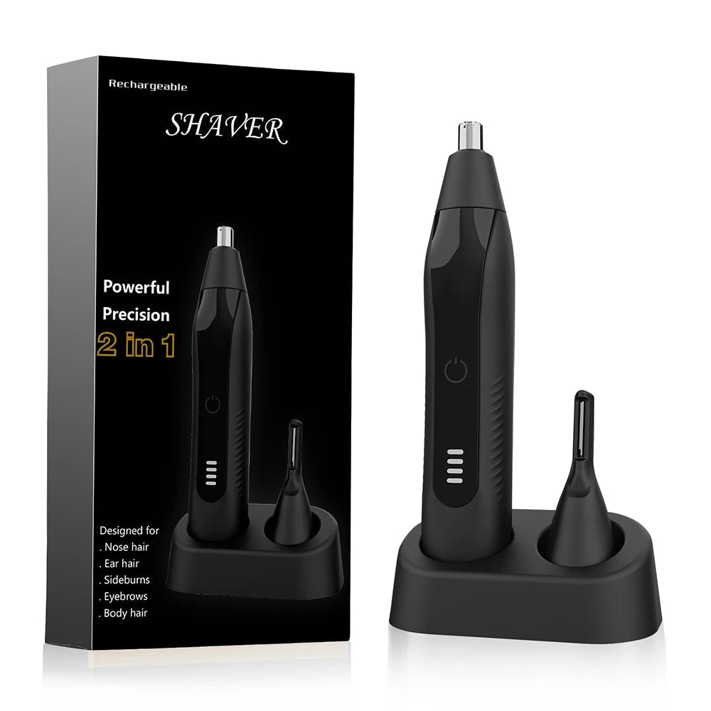 Maroon Asteria electric nose hair trimmer for men, part of a multi-functional men&