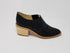 Black Santa Ana footwear by Azure Ophion, showcasing stylish and comfortable shoes with a sleek design.