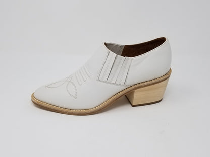 White Santa Ana footwear by Azure Ophion, stylish and comfortable shoe with sleek design and premium materials.