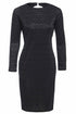Black twisted backless dress by Blush Athena featuring a stylish design, sleeveless with a fitted silhouette and open back.