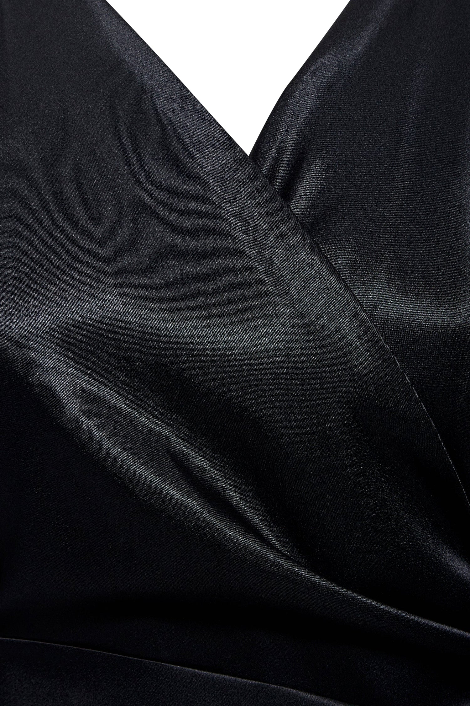 Black wrap maxi dress by Blush Athena, featuring a flowing silhouette and elegant design, perfect for formal occasions.