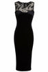 Velvet Blush Athena bodycon dress with long sleeves and a fitted silhouette, perfect for elegant evening wear.