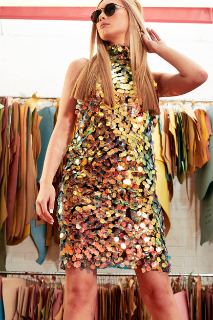Sequin mini dress by Blush Athena featuring a fitted silhouette and shimmering sequins perfect for evening wear