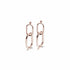 Interlocking hoop earrings from Lavender Phoebe, silver-toned jewelry with sleek, modern design.