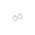 Double layered hoop earrings by Lavender Phoebe, shiny silver jewelry with a stylish, modern design.