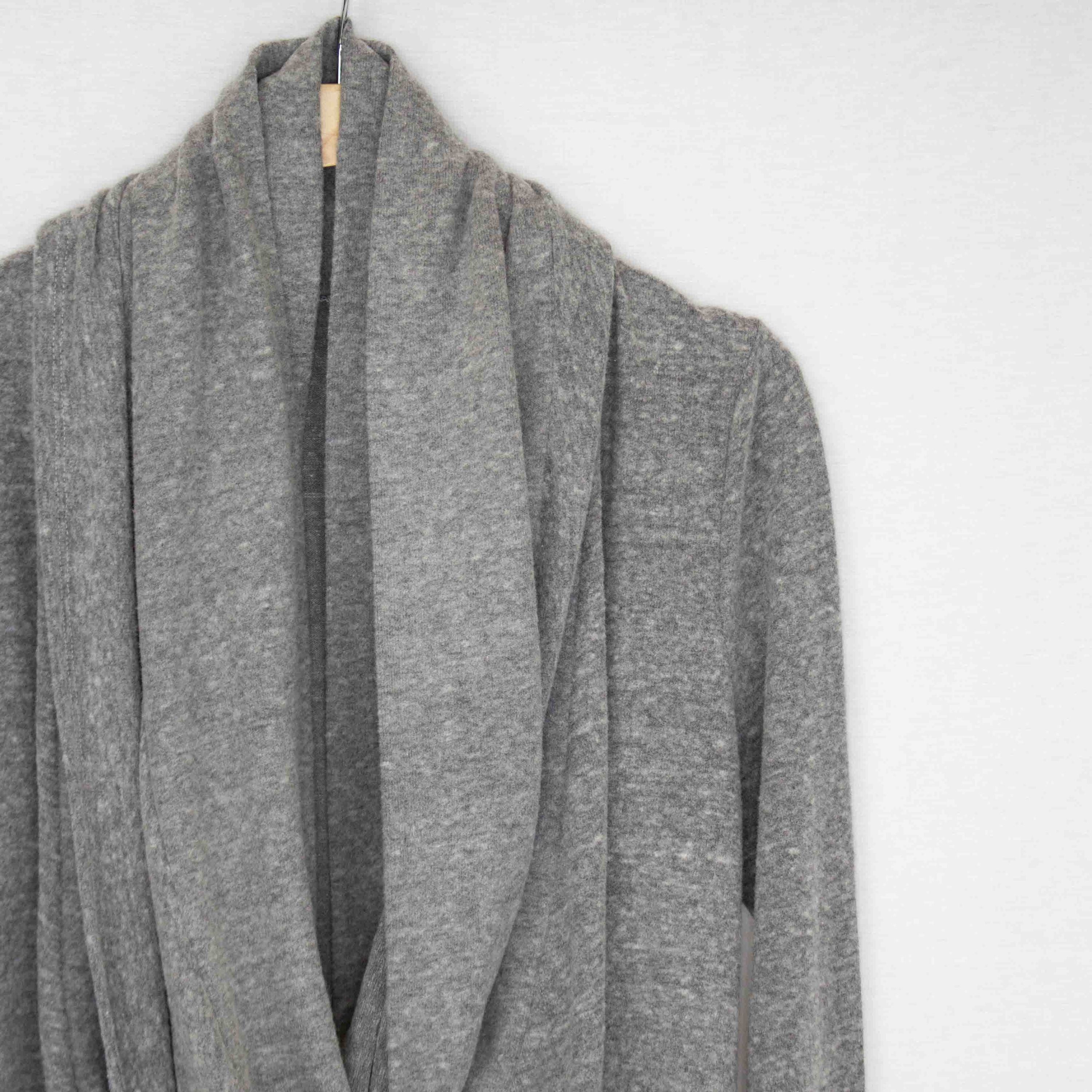 Yellow Hera Twist Front Long Sleeve Cardigan, stylish jacket with a twist front design, long sleeves, and cozy fit.