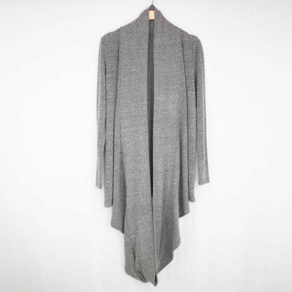 Yellow Hera twist front long sleeve cardigan, casual jacket with a stylish twist front detail, long sleeves, and cozy fit.